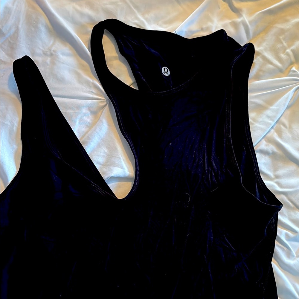 Lululemon Black Shoulder Cut Out Tank Top